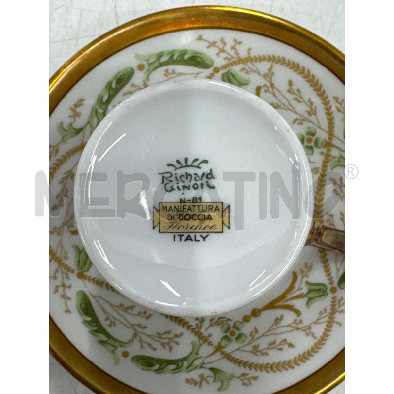 SERVIZIO CAFFE DOCCIA GINORI LA SCALA 15 PZ  | Mercatino dell'Usato Roma gregorio vii 3