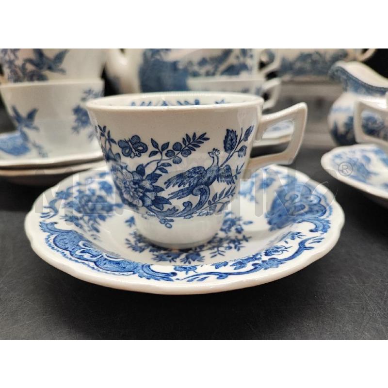 SERVIZIO CAFFE' INGLESE BLU 9 PZ  | Mercatino dell'Usato Roma gregorio vii 2