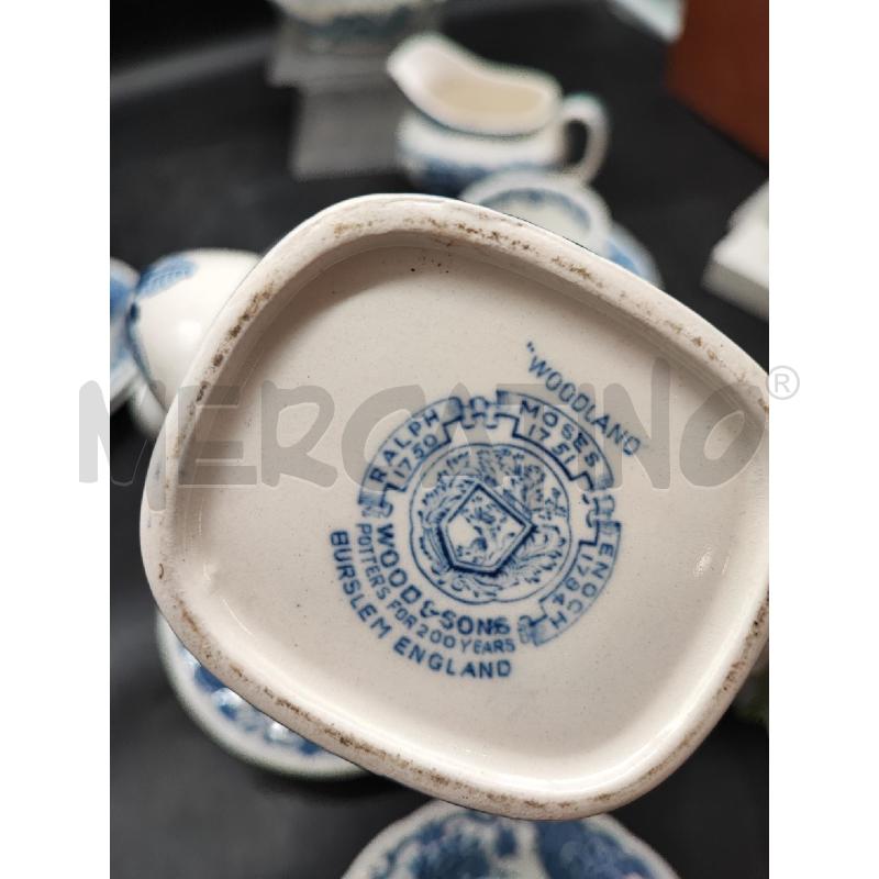 SERVIZIO CAFFE' INGLESE BLU 9 PZ  | Mercatino dell'Usato Roma gregorio vii 3