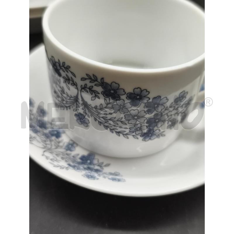 SERVIZIO THE RICHARD GINORI 15PZ FIORI BLU  | Mercatino dell'Usato Roma gregorio vii 2