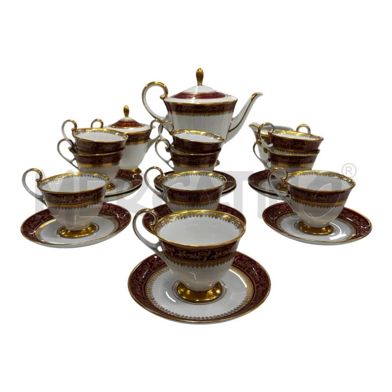 SERVIZIO THE SEVRES ROSSO DEC DOR 13 PZ  | Mercatino dell'Usato Roma gregorio vii 2