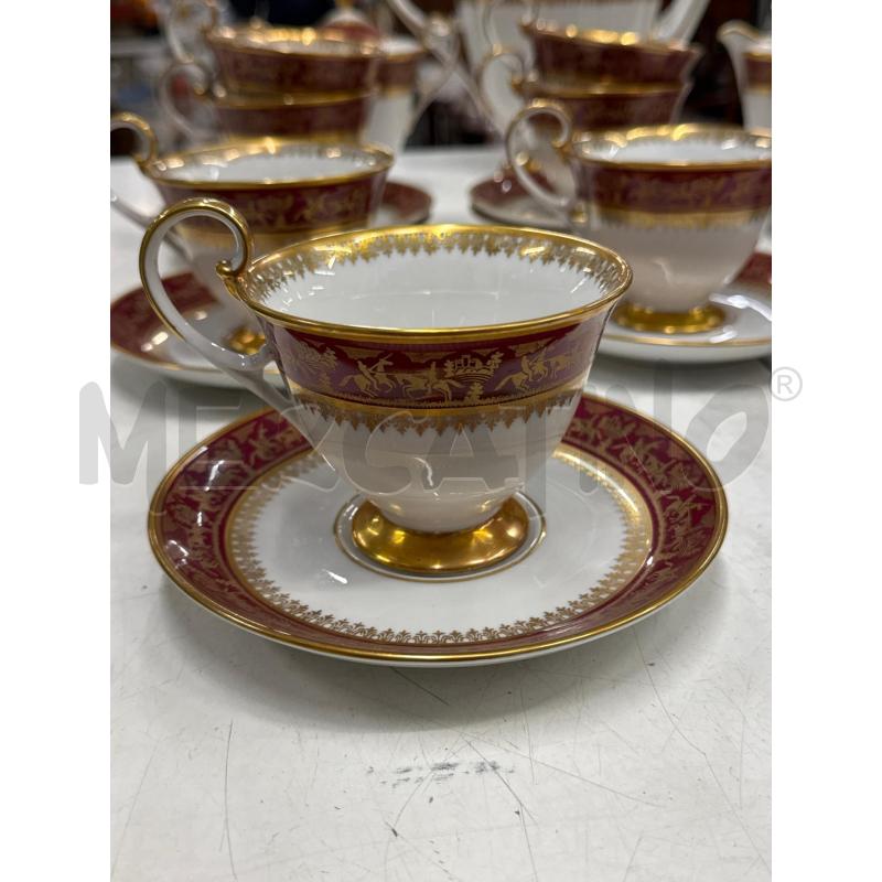 SERVIZIO THE SEVRES ROSSO DEC DOR 13 PZ  | Mercatino dell'Usato Roma gregorio vii 3