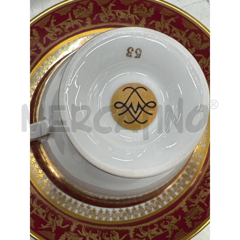 SERVIZIO THE SEVRES ROSSO DEC DOR 13 PZ  | Mercatino dell'Usato Roma gregorio vii 4
