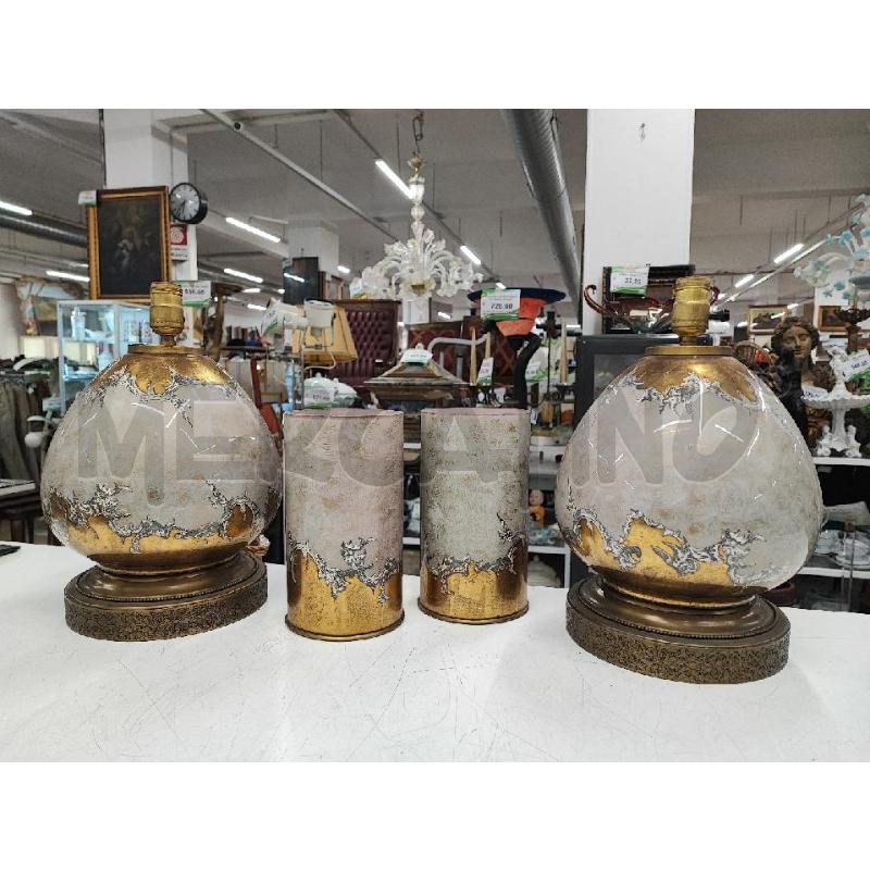 SET 2 LAMPADE + 2 VASI DEC DOR | Mercatino dell'Usato Roma gregorio vii 1