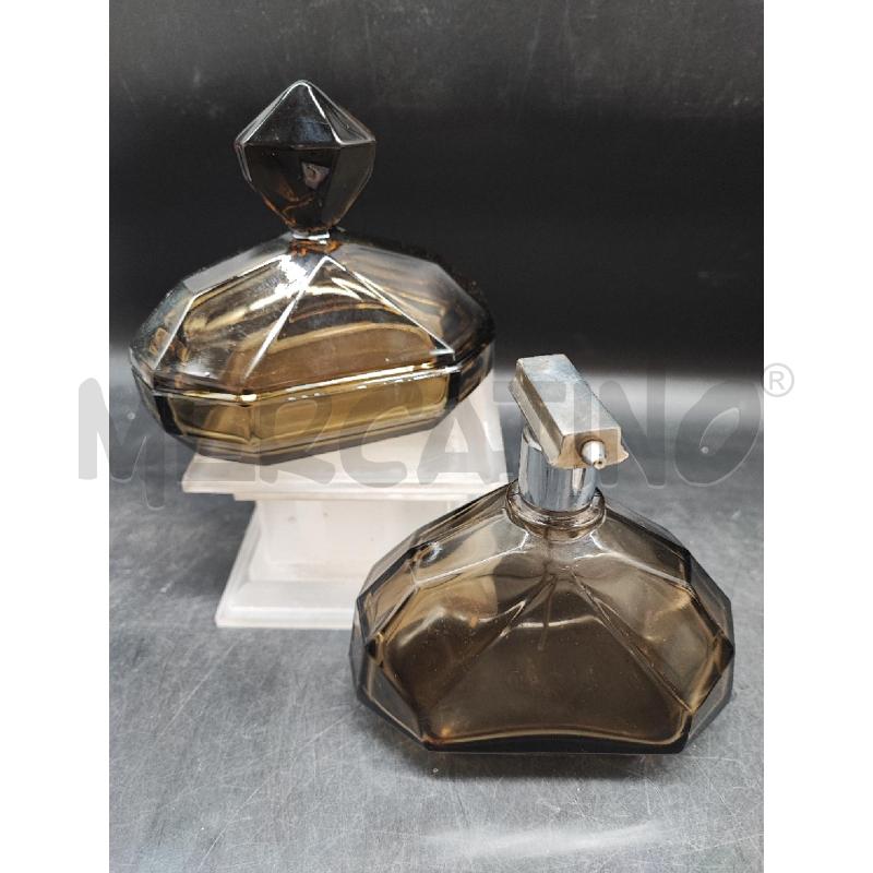 SET BAGNO VETRO FUME' 2 PZ  | Mercatino dell'Usato Roma gregorio vii 1