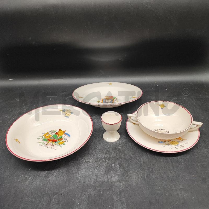 SET PAPPA INGLESE ANIMALI 5 PZ  | Mercatino dell'Usato Roma gregorio vii 1