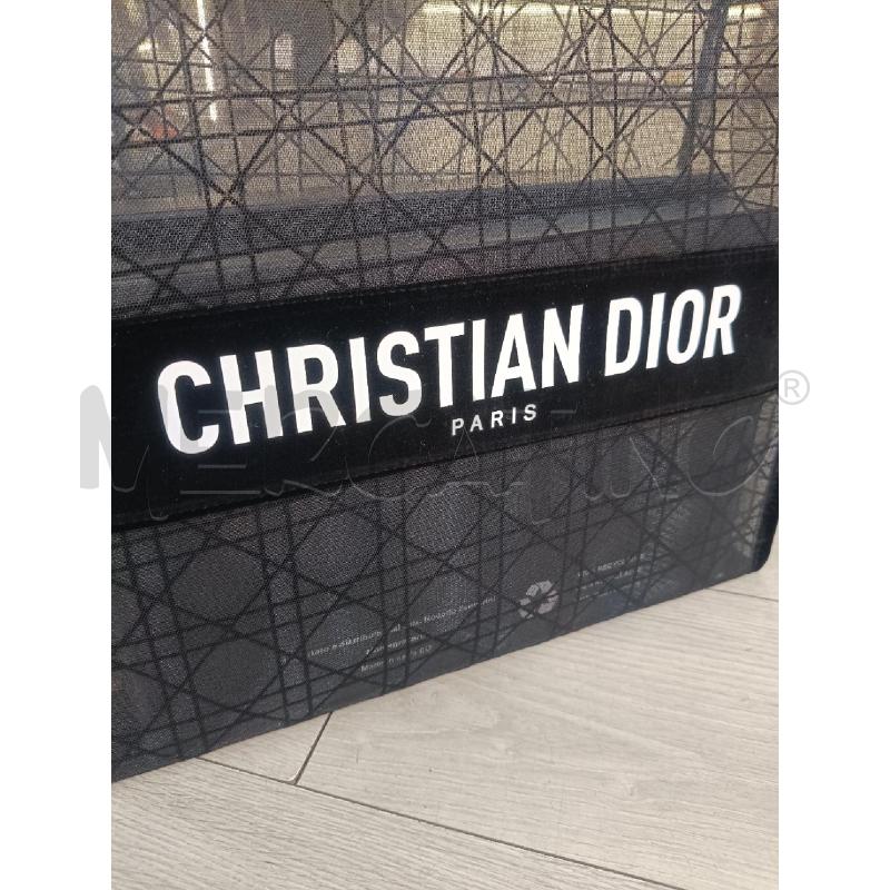 SHOPPER CHRISTIAN DIOR NERA LOGO BIANCO | Mercatino dell'Usato Roma gregorio vii 2