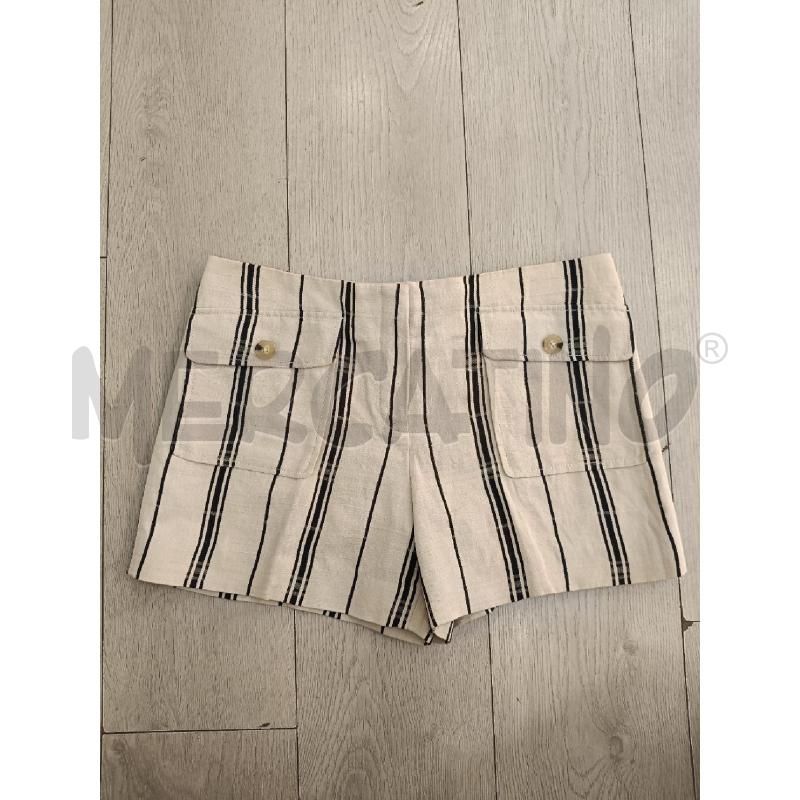 SHORTS DONNA TORY BURCH BEIGE RIGHE NERE | Mercatino dell'Usato Roma gregorio vii 1