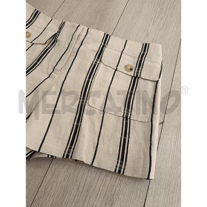 SHORTS DONNA TORY BURCH BEIGE RIGHE NERE | Mercatino dell'Usato Roma gregorio vii 2