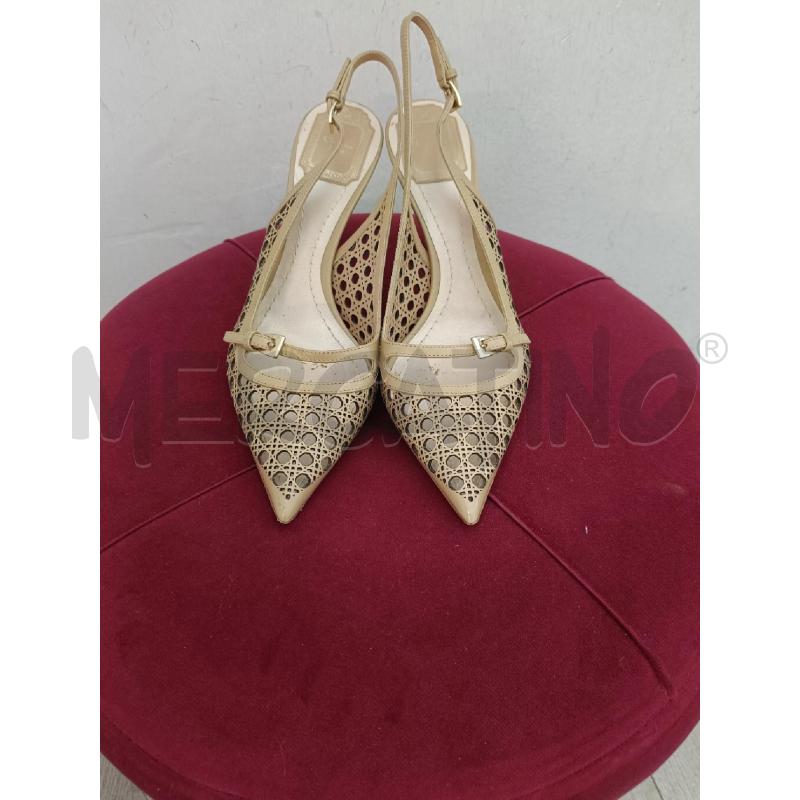 SLINGBACK DIOR BEIGE CANNAGE  | Mercatino dell'Usato Roma gregorio vii 2