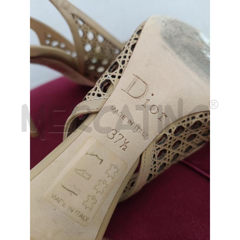 SLINGBACK DIOR BEIGE CANNAGE  | Mercatino dell'Usato Roma gregorio vii 4
