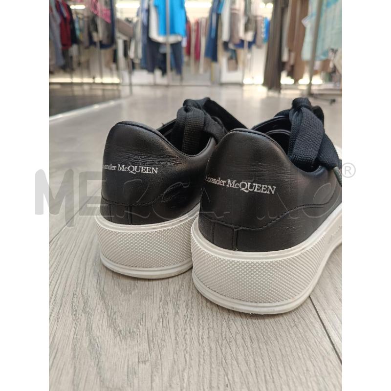 SNEAKERS ALEXANDER MCQUEEN DECK PLIMSOLL IN PELLE NERA | Mercatino dell'Usato Roma gregorio vii 2