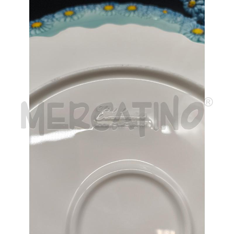 SOTTOPIATTI 6PZ BLU MARGHERITE ITALY  | Mercatino dell'Usato Roma gregorio vii 3