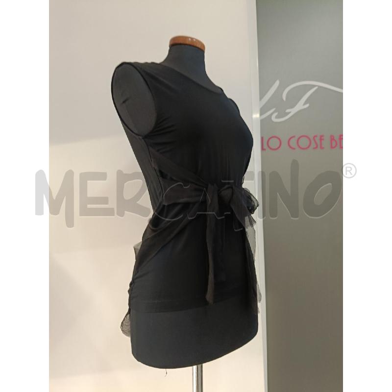 SOTTO GIACCA LIVIANA CONTI NERA INSERTI ORGANZA LATERALI  | Mercatino dell'Usato Roma gregorio vii 2