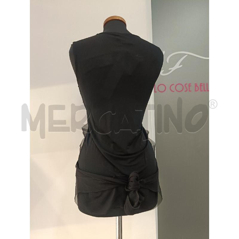 SOTTO GIACCA LIVIANA CONTI NERA INSERTI ORGANZA LATERALI  | Mercatino dell'Usato Roma gregorio vii 3