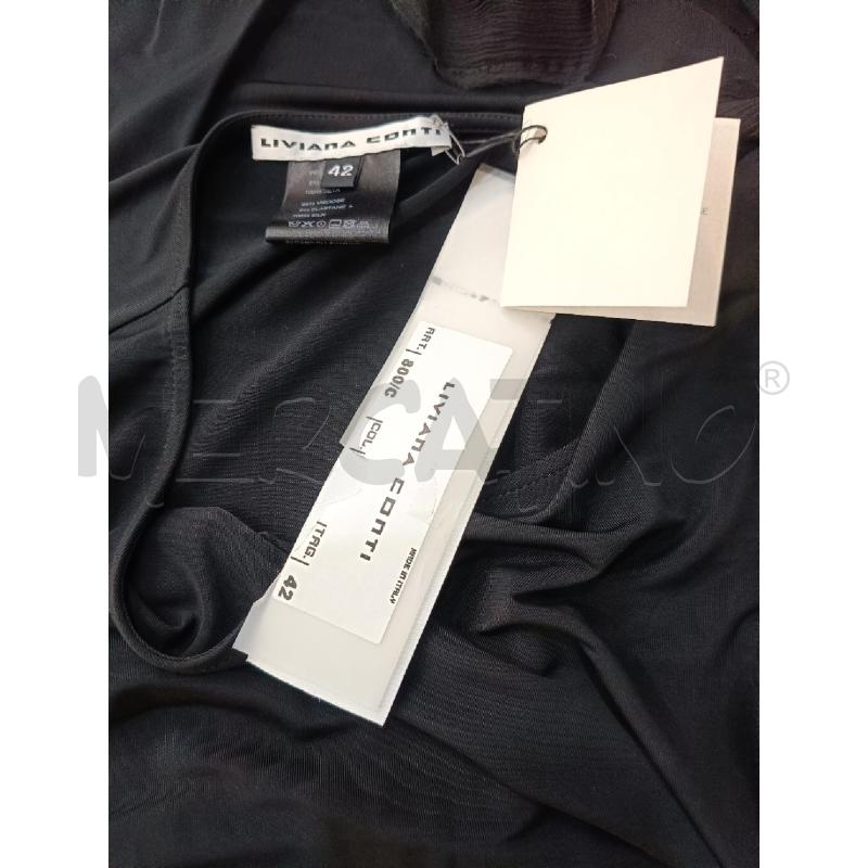 SOTTO GIACCA LIVIANA CONTI NERA INSERTI ORGANZA LATERALI  | Mercatino dell'Usato Roma gregorio vii 4