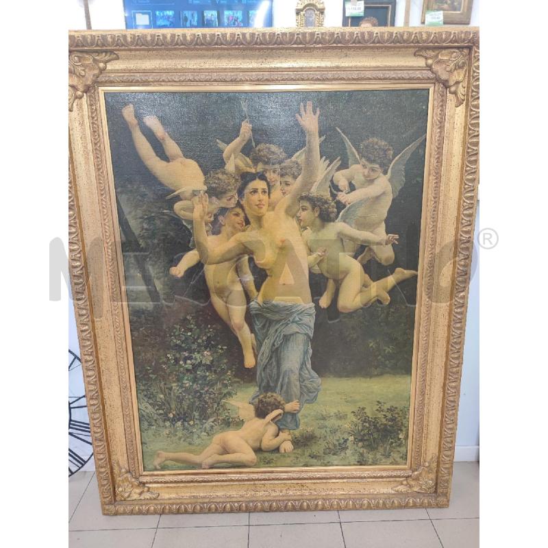STAMPA DONNA CON PUTTI CORN DORATA GRAND | Mercatino dell'Usato Roma gregorio vii 1