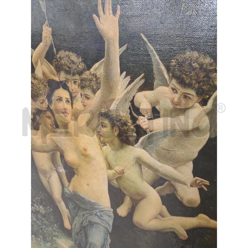 STAMPA DONNA CON PUTTI CORN DORATA GRAND | Mercatino dell'Usato Roma gregorio vii 3
