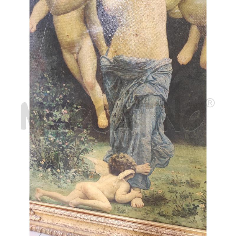 STAMPA DONNA CON PUTTI CORN DORATA GRAND | Mercatino dell'Usato Roma gregorio vii 4