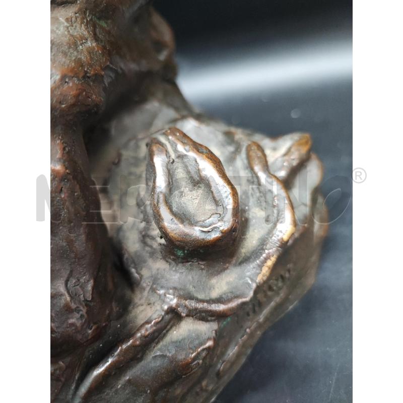 STATUA BRONZO UOMO SEDUTO  | Mercatino dell'Usato Roma gregorio vii 3