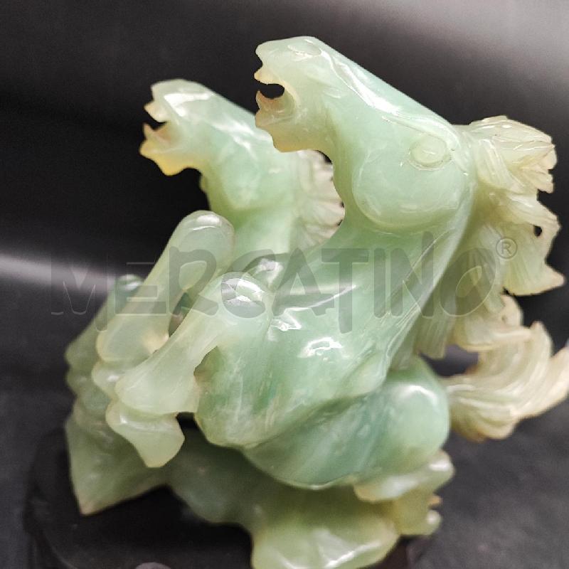 STATUA CAVALLI PIETRA VERDE  | Mercatino dell'Usato Roma gregorio vii 2
