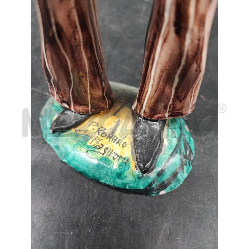 STATUETTA CALTAGIRONE COWBOY  | Mercatino dell'Usato Roma gregorio vii 5