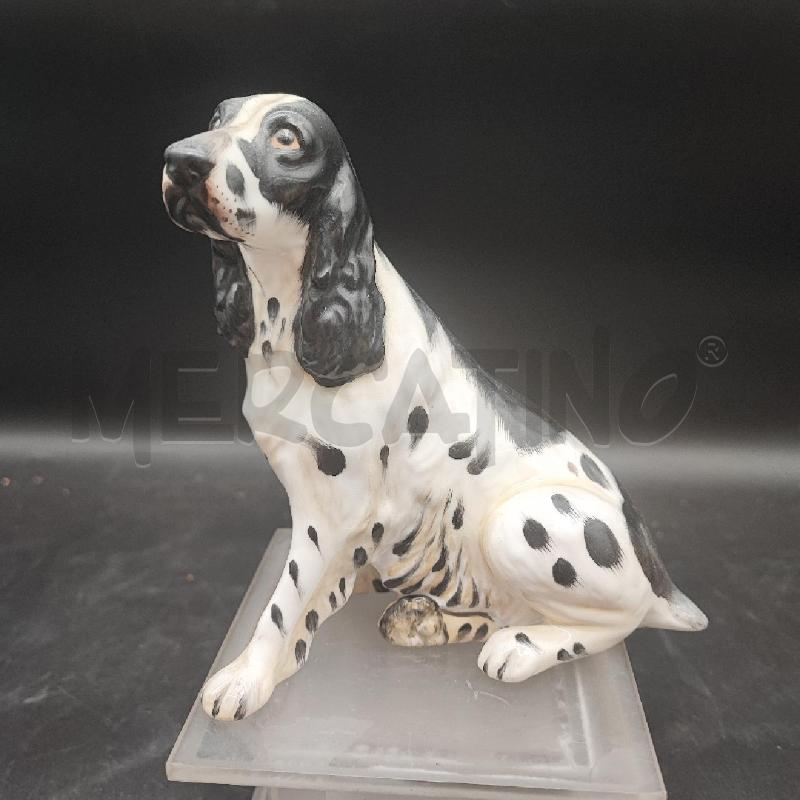 STATUETTA CER CANE COALPORT MACCHIE NERE  | Mercatino dell'Usato Roma gregorio vii 1