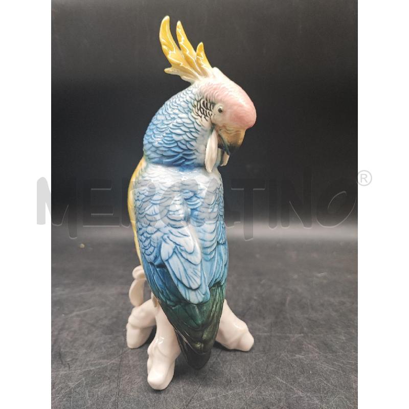 STATUETTA KARL EINX PAPPAGALLO ROSA BLU  | Mercatino dell'Usato Roma gregorio vii 1