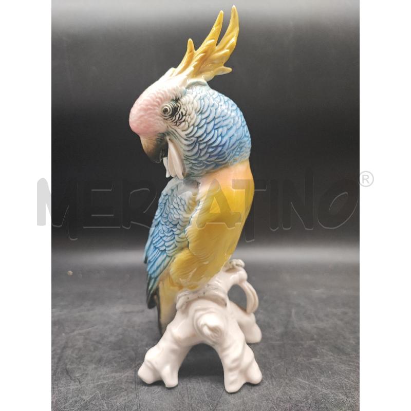STATUETTA KARL EINX PAPPAGALLO ROSA BLU  | Mercatino dell'Usato Roma gregorio vii 2