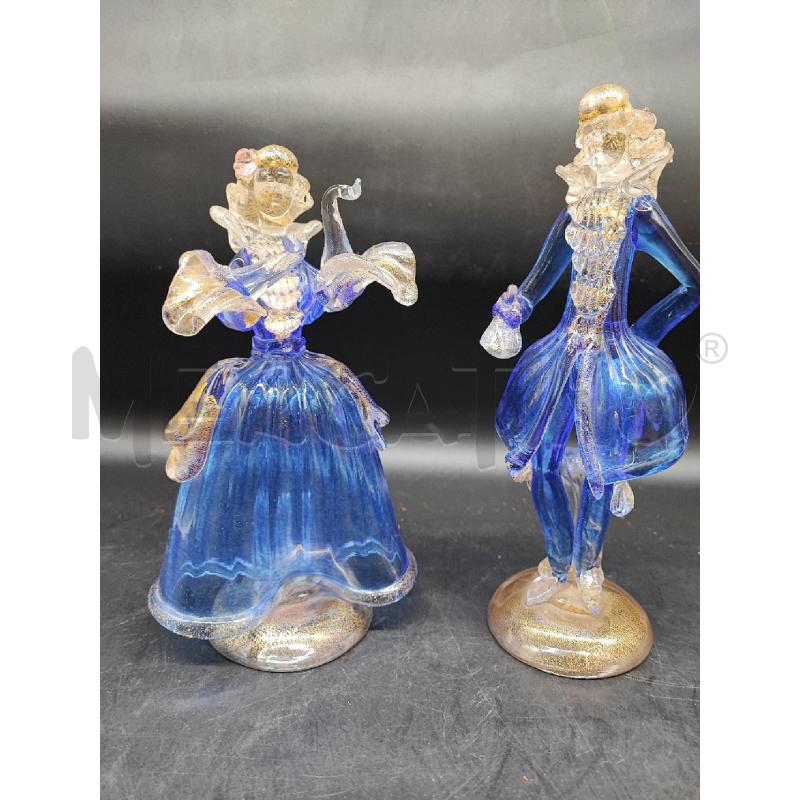 STATUETTA LA MURRINA BLU DORATA  | Mercatino dell'Usato Roma gregorio vii 1