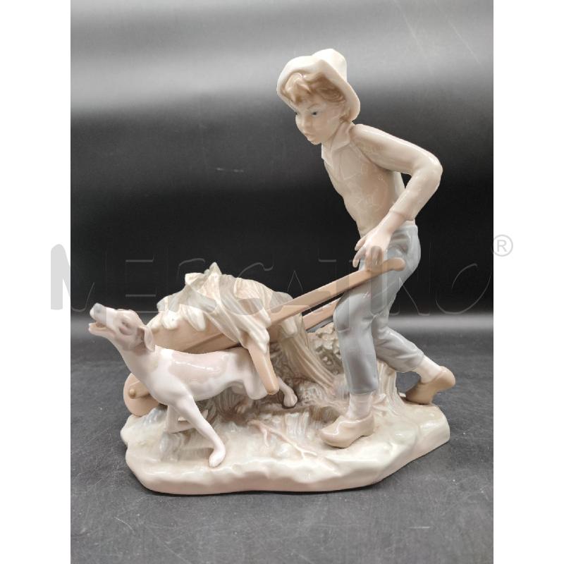 STATUETTA LLADRO RAGAZZO CON CANE DA RIV | Mercatino dell'Usato Roma gregorio vii 1