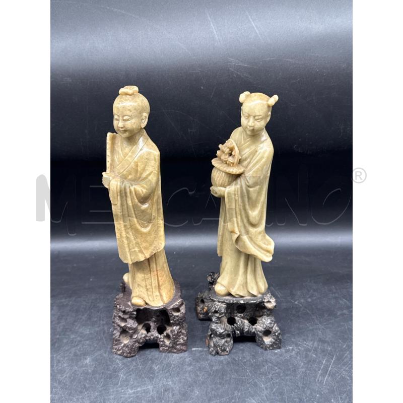 STATUETTA PIETRA VERDE ORIENTALI  | Mercatino dell'Usato Roma gregorio vii 1