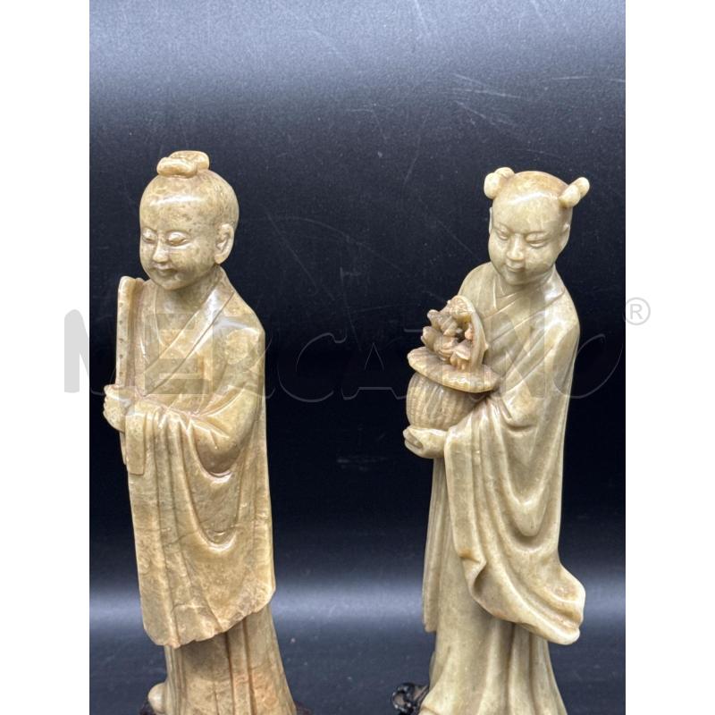 STATUETTA PIETRA VERDE ORIENTALI  | Mercatino dell'Usato Roma gregorio vii 2