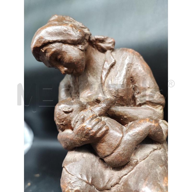 STATUETTA TERR MATERNITA BASE LEGNO  | Mercatino dell'Usato Roma gregorio vii 2