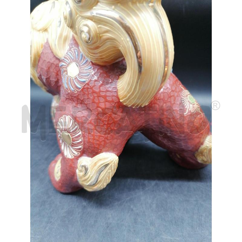 STATUE COPPIA CANI PHO ROSSI DORATI  | Mercatino dell'Usato Roma gregorio vii 4