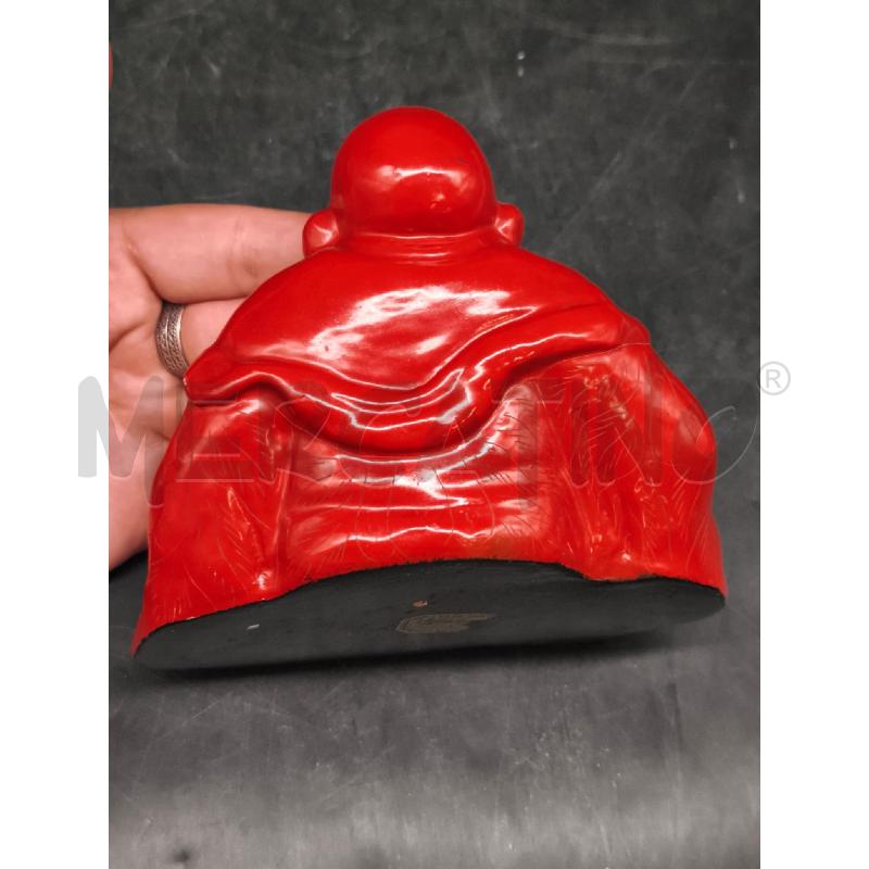 STATUINA BUDDHA ROSSO  | Mercatino dell'Usato Roma gregorio vii 2