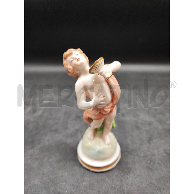 STATUINA CAPODIMONTE PUTTO CON BOCCALE | Mercatino dell'Usato Roma gregorio vii 1