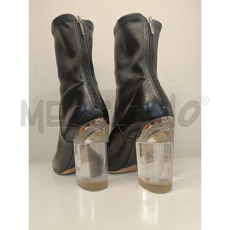 STIVALETTI DONNA CHRISTIAN DIOR NERI TACCO TRASPARENTE | Mercatino dell'Usato Roma gregorio vii 3
