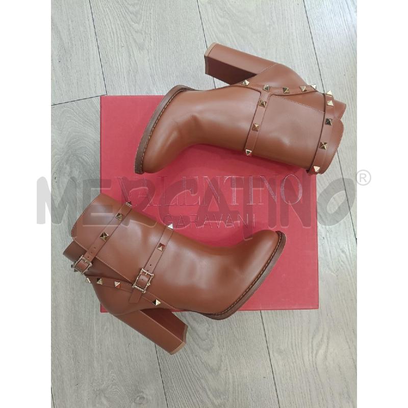 STIVALETTI VALENTINO GARAVANI ROCKSTUD MARRONI | Mercatino dell'Usato Roma gregorio vii 1