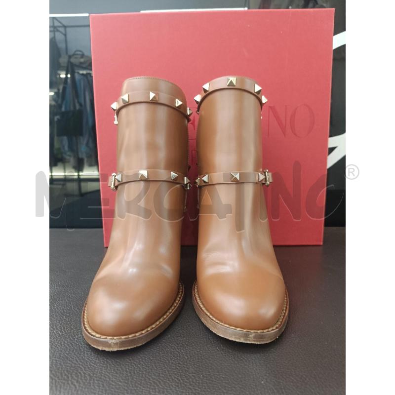 STIVALETTI VALENTINO GARAVANI ROCKSTUD MARRONI | Mercatino dell'Usato Roma gregorio vii 2