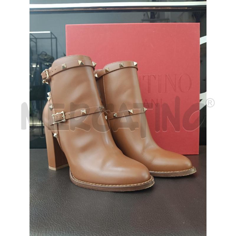 STIVALETTI VALENTINO GARAVANI ROCKSTUD MARRONI | Mercatino dell'Usato Roma gregorio vii 3