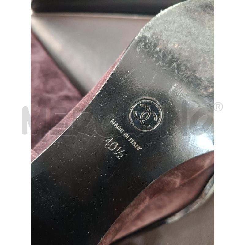 STIVALI DONNA CHANEL BURGUNDY ZIP MANCANTE CAMOSCIO PUNTA NERA | Mercatino dell'Usato Roma gregorio vii 4