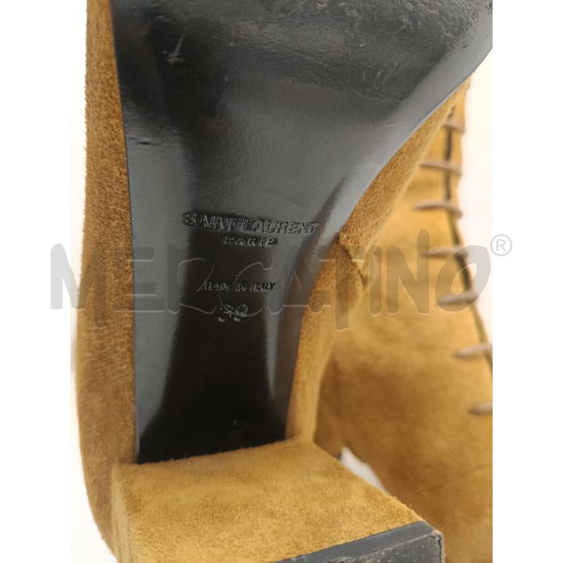 STIVALI DONNA YVES SAINT LAURENT SCAMOSCIATO CAMMELLO | Mercatino dell'Usato Roma gregorio vii 3