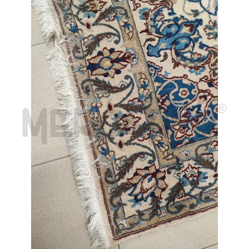 TAPPETO ART BEIGE BLU STRISCE CUOIO  | Mercatino dell'Usato Roma gregorio vii 3