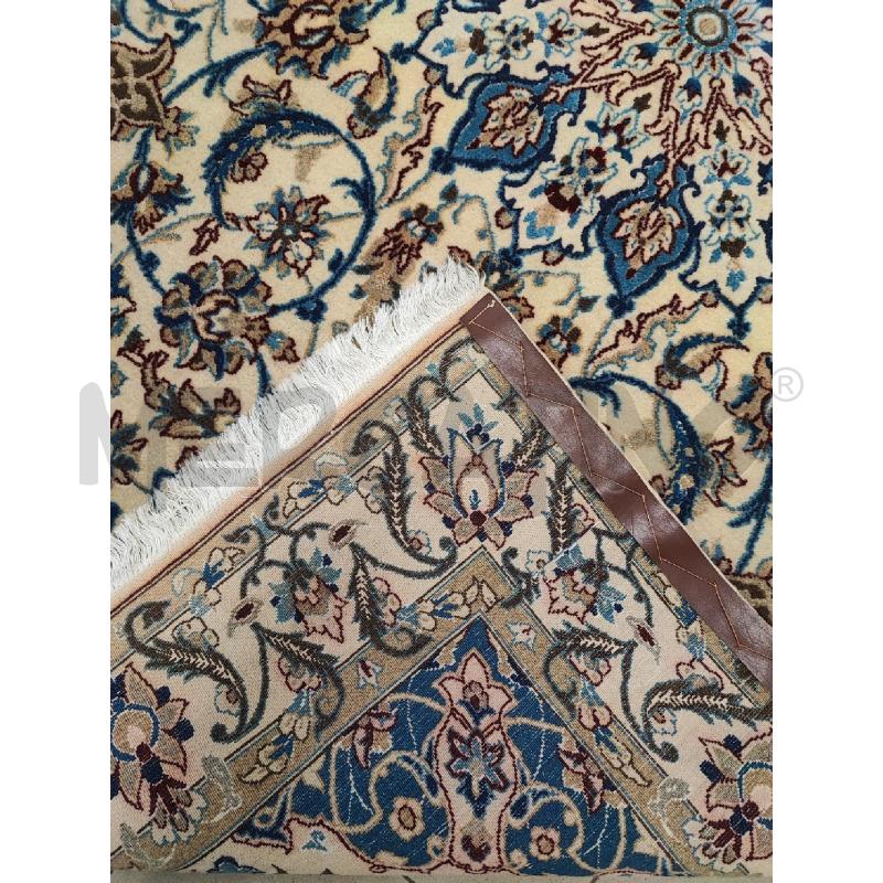 TAPPETO ART BEIGE BLU STRISCE CUOIO  | Mercatino dell'Usato Roma gregorio vii 4