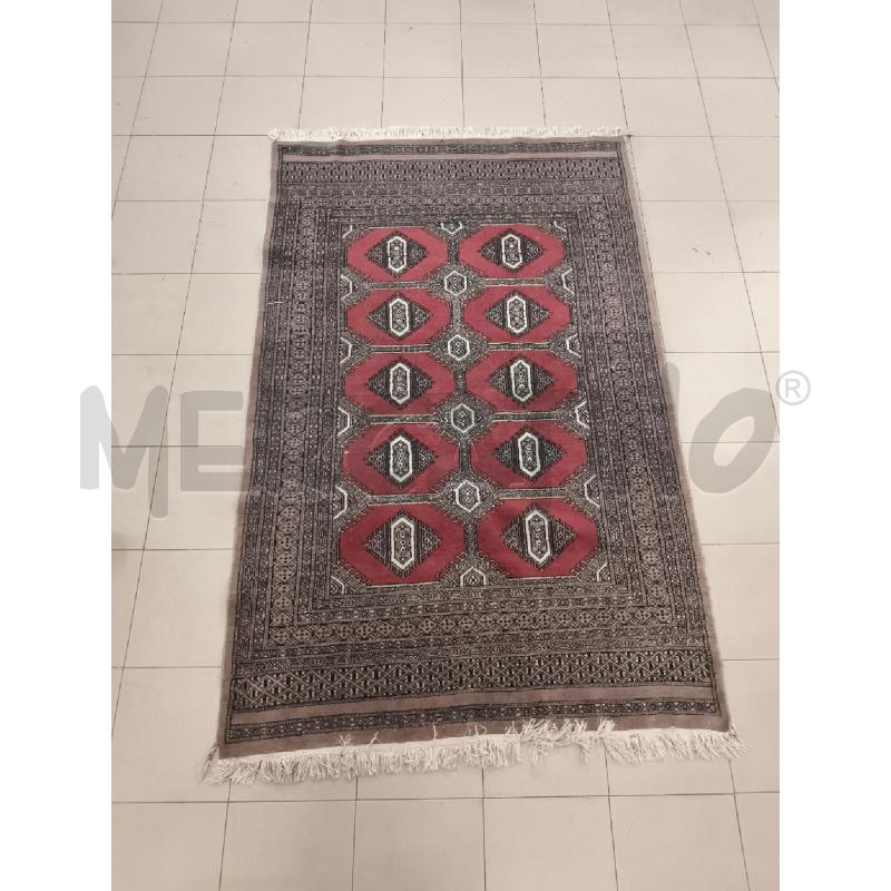 TAPPETO BLU ROMBI ROSSI 190X 125 | Mercatino dell'Usato Roma gregorio vii 1