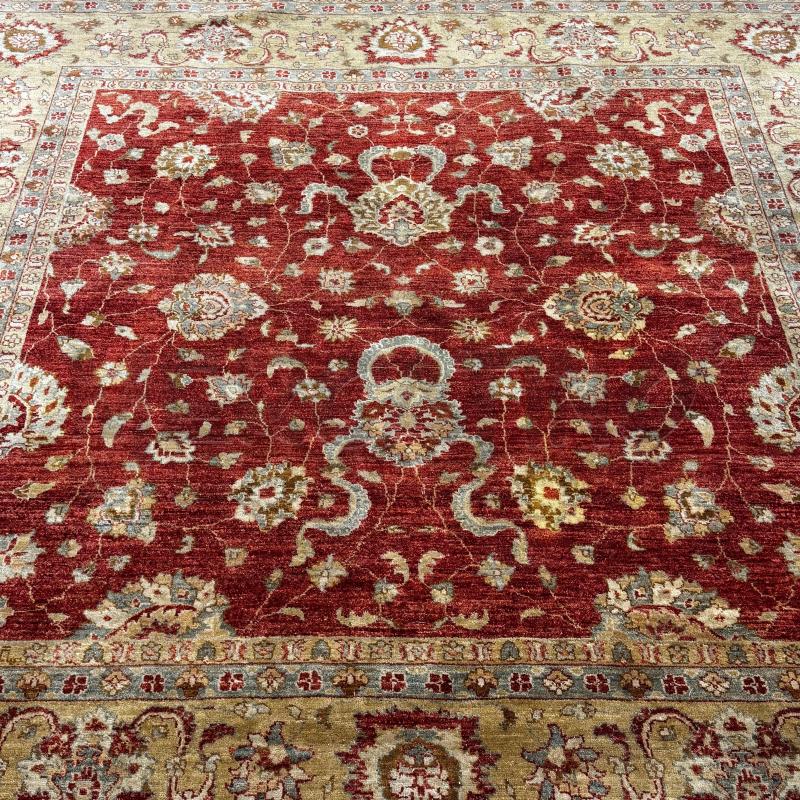 TAPPETO GRANDE ROSSO E BEIGE 227 X 243 | Mercatino dell'Usato Roma gregorio vii 5