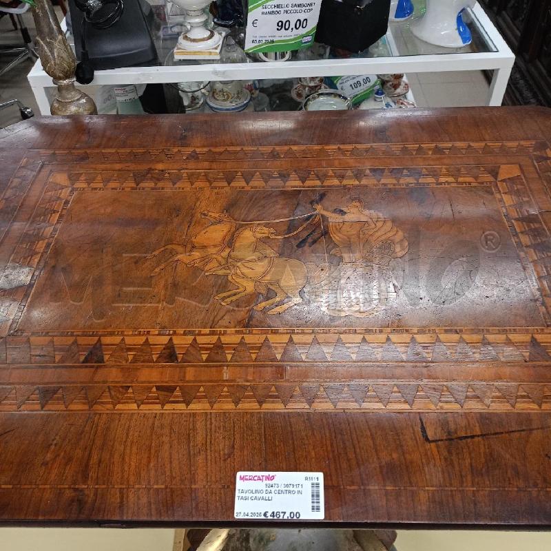 TAVOLINO DA CENTRO INTASI CAVALLI  | Mercatino dell'Usato Roma gregorio vii 2
