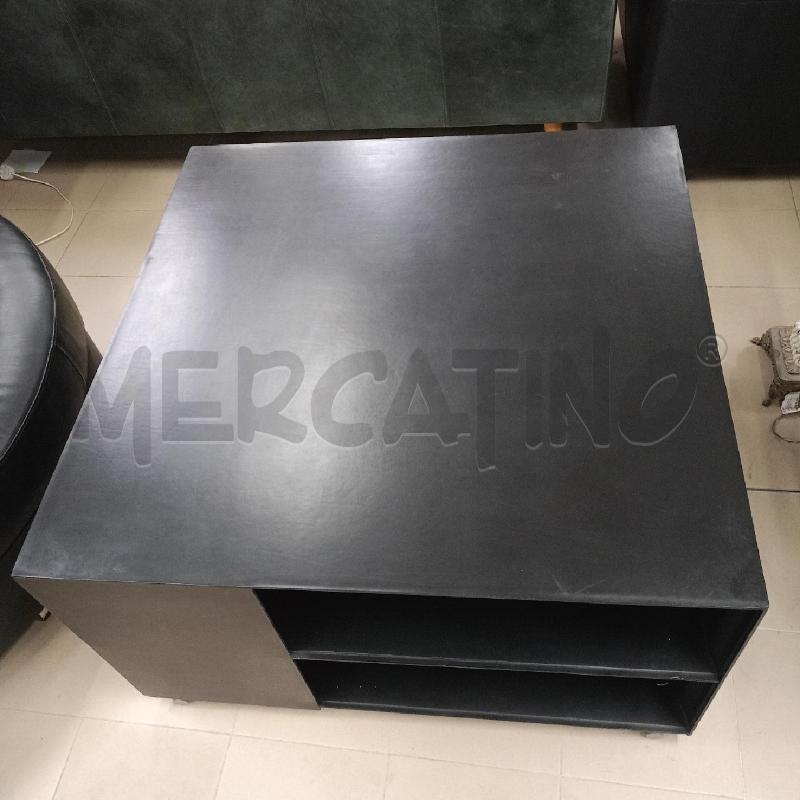 TAVOLINO SALOTTO NERO -FLEX FORM- PELLE | Mercatino dell'Usato Roma gregorio vii 2