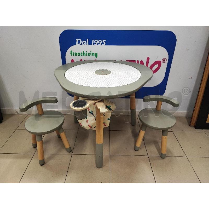TAVOLINO STOKKE BIMBO + 2 SEDIE VERDE  | Mercatino dell'Usato Roma gregorio vii 1
